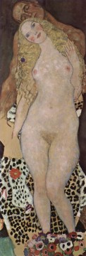  Klimt Oil Painting - Adam and Eva Gustav Klimt Impressionistic nude